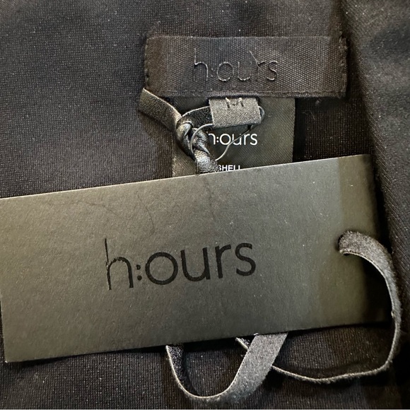 Revolve H:ours Asymtrical Tank Double Strap Bodysuit Size Medium Black NWT - Picture 7 of 7